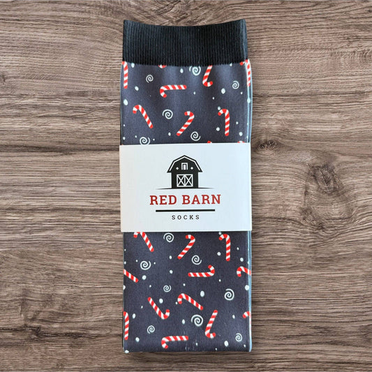 Red Barn - Laarzen sokken Sweet Candy Cane rijsokken PETITE!