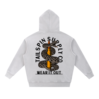 Tailspin - Wear It Out slangenprint oversized hoodie trui