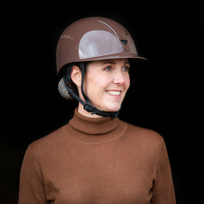 Vísolde - Horse riding helmet shell Brown