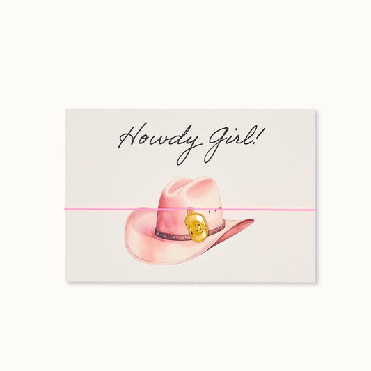 ByVivi - Armband mit Karte: Howdy Girl Hat