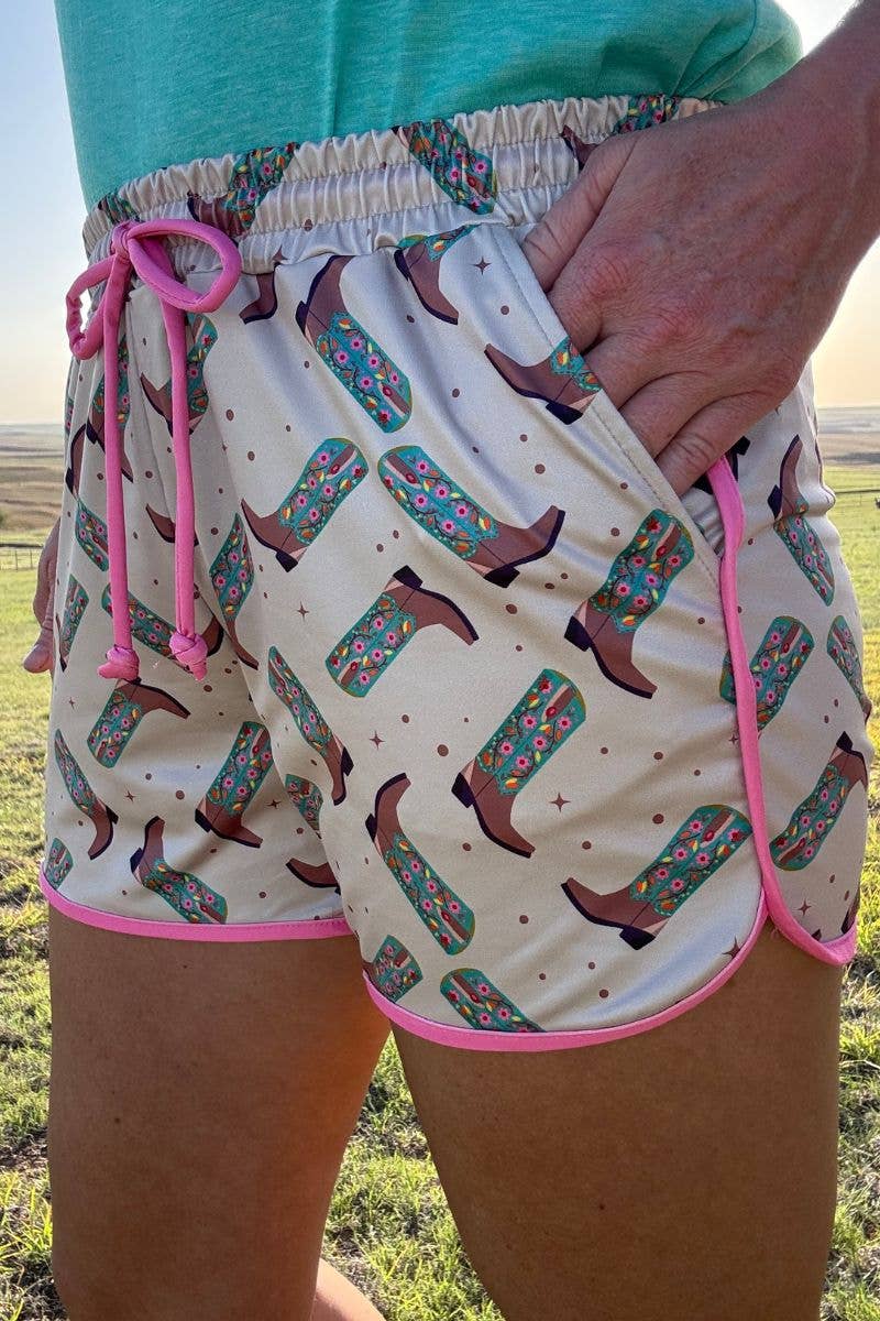 Sterling Kreek - Zomerse short 'Better in boots' Dames/ Kinderen