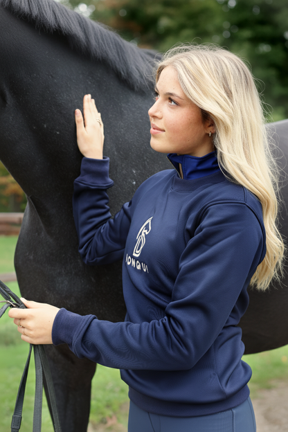 Donqui logo sweater navy