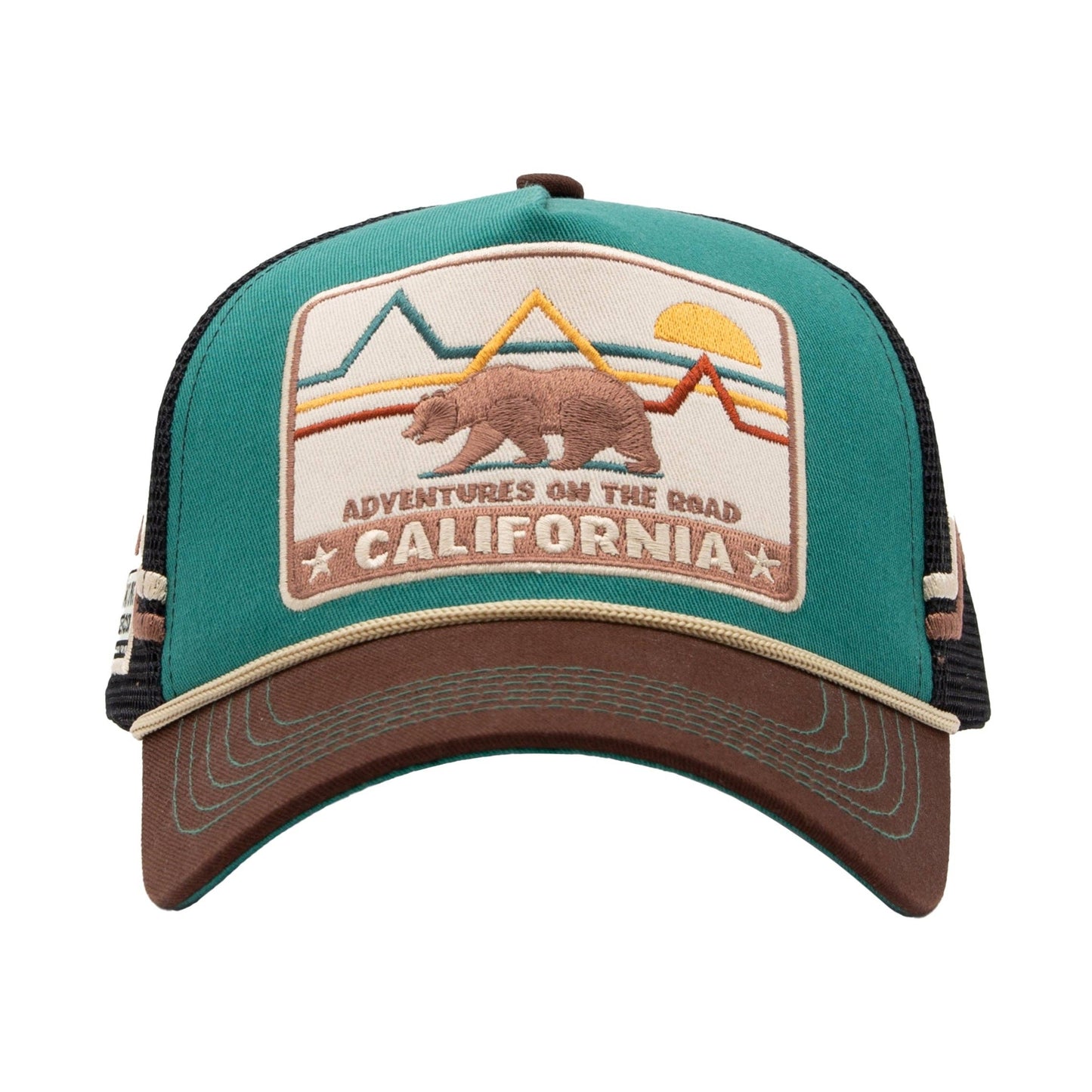 King Kerosin - Trucker cap California turquoise/brown