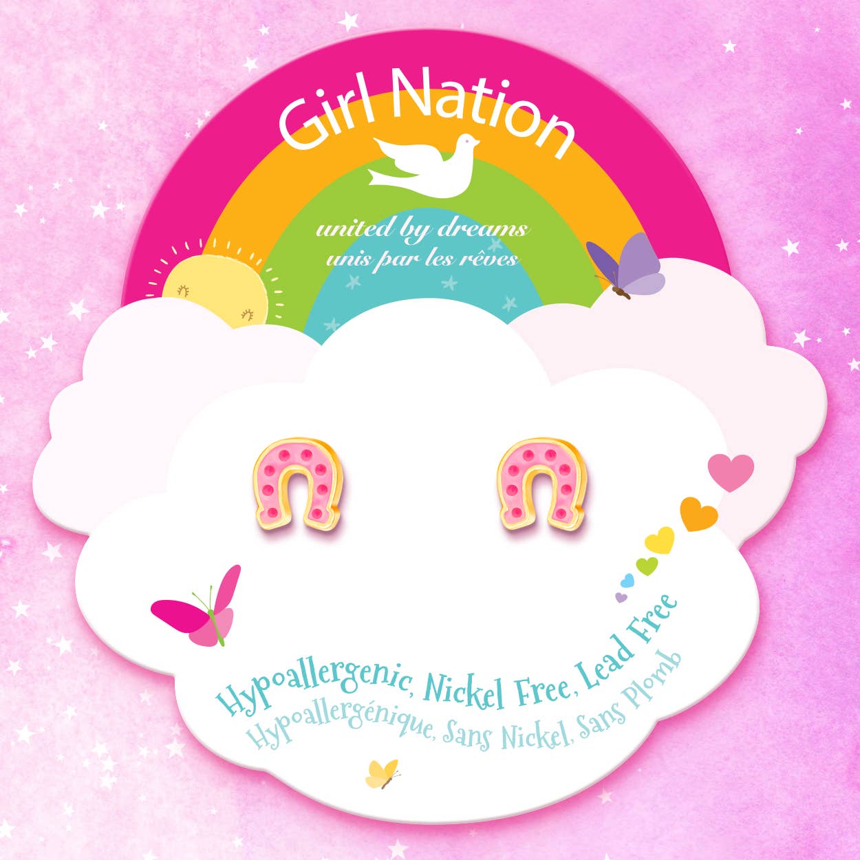 Girl Nation – Glücks-Hufeisen-Ohrringe
