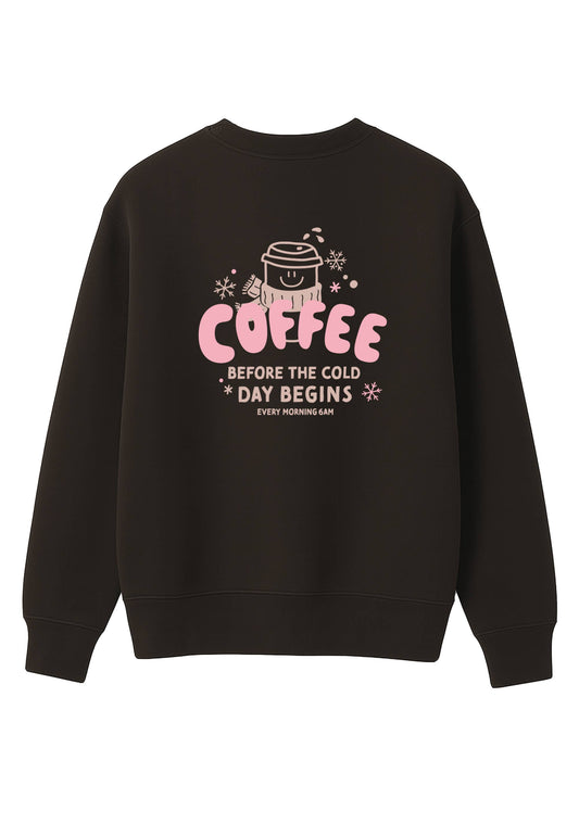 Liliput - Sweatshirt bruin Cold Day Coffee trui