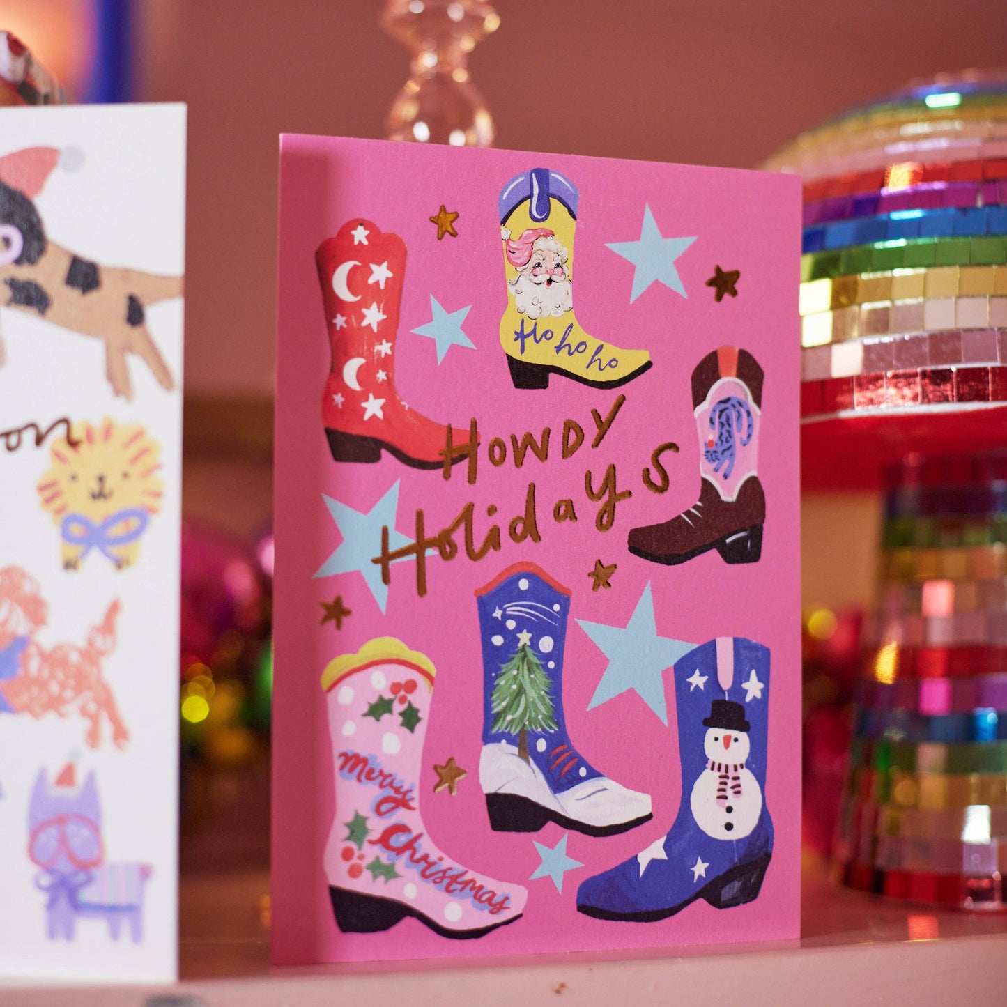 Eleanor Bowmer - Howdy Holidays Cowboy Boot Kerstkaart