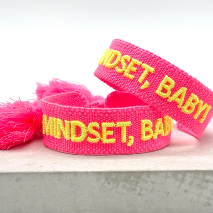 Parsley & Pepper - Mindset, Baby! Armband neon rosa/gelb oder blau