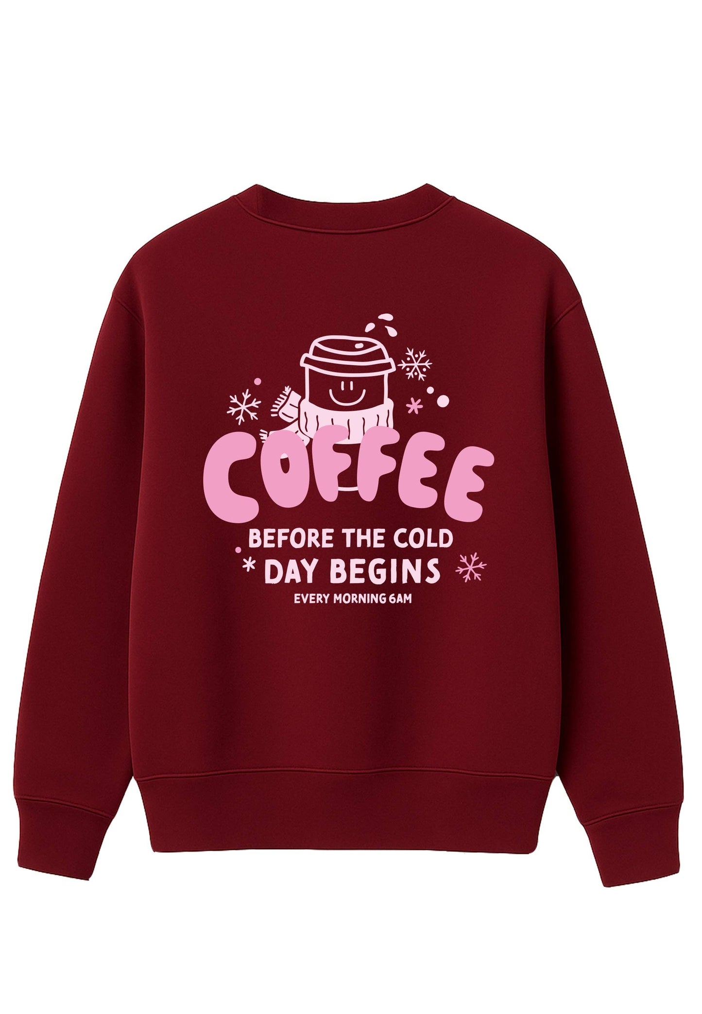 Liliput - Sweatshirt bordeaux 6am Club Coffee trui