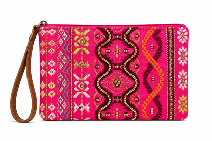 The Bling Barn - Perlen-Tasche Handtasche Clutch mit Handgelenkschlaufe Electric Cowgirl