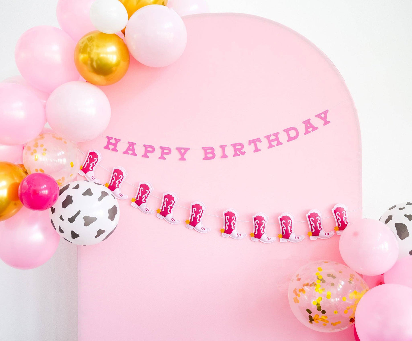 My Mind’s Eye - Cowgirl Happy Birthday banner vlaggenlijn