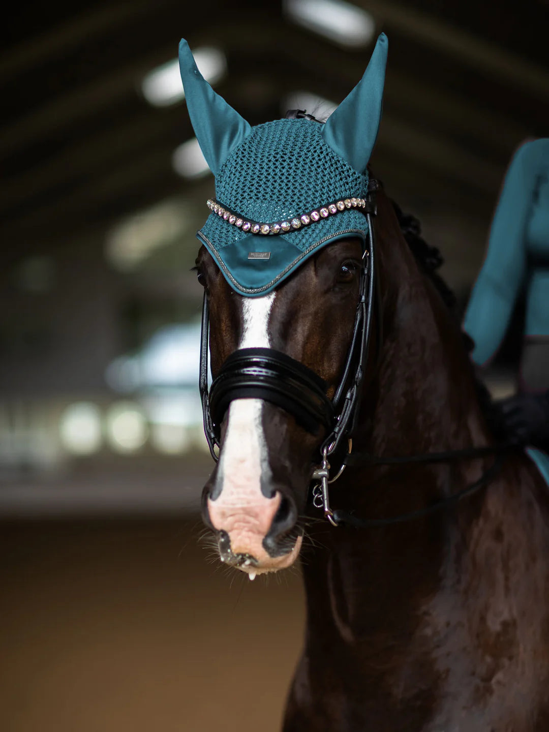 Equestrian Stockholm - FW25 Bleu Sarcelle - Bonnet d'oreilles moderne oornetje