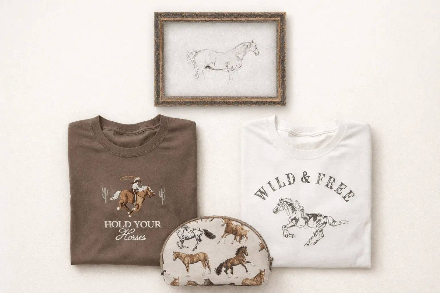 Bridle Up Hope - T-shirt brodé Hold Your Horses