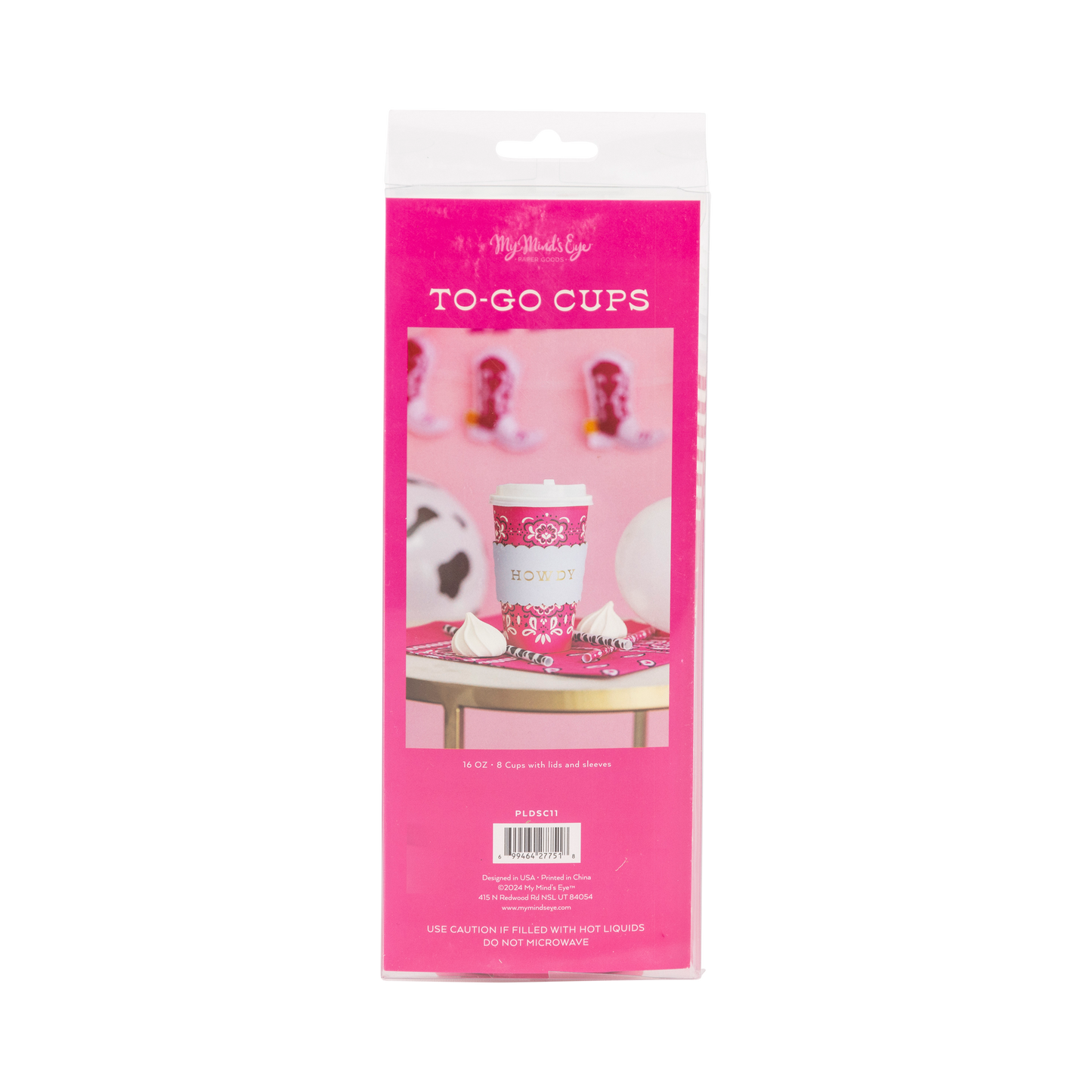 My Mind’s Eye - Cowgirl roze bandana to-go bekers