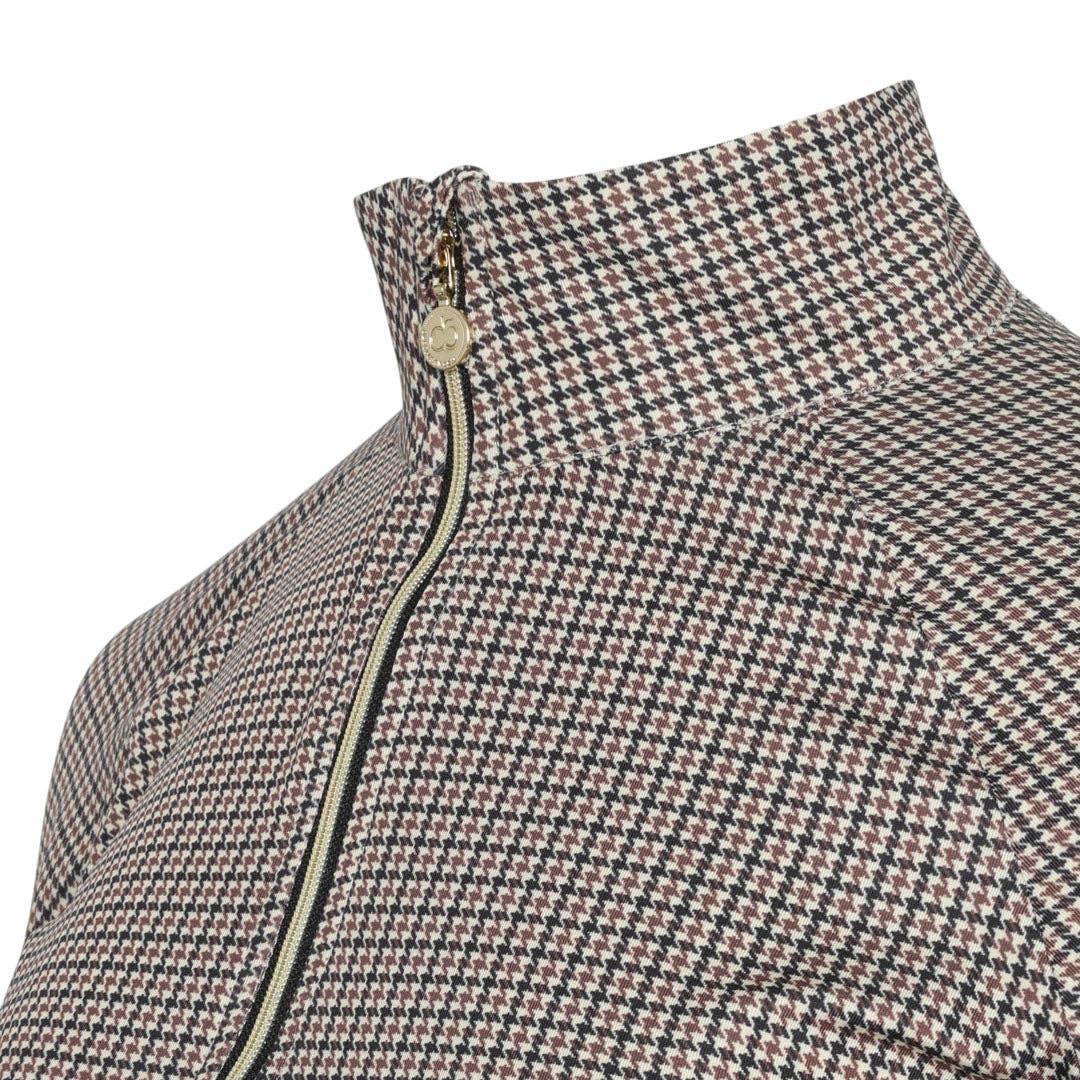 Dapplebay - Heirloom Bay Houndstooth 1/4 Rits Rijtop