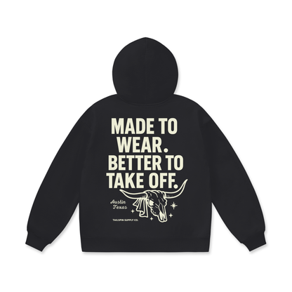 Tailspin - Hoodie schwarz Better to take off Unisex
