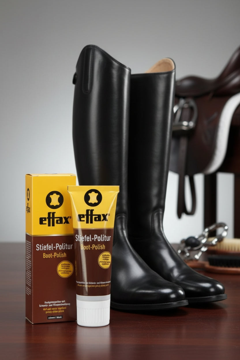 Effax - Boot-Polish schoenpoets rijlaarzen zwart 75ml