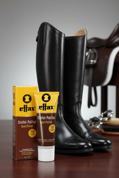 Effax - Boot-Polish schoenpoets rijlaarzen zwart 75ml