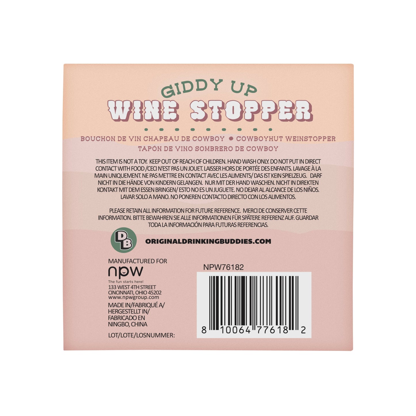 NPW - Western Giddy Up wijnstop