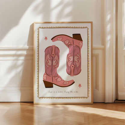 Seven Icons - Kunstdruck Life is a rodeo, enjoy the ride A4/A3/A2