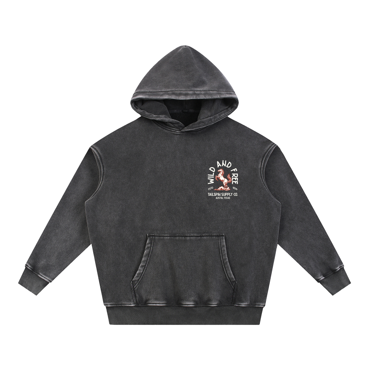 Tailspin - Western hoodie unisex Wild and Free