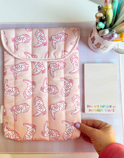 Callie Danielle - Custodia per laptop e tablet Western Cowgirl Boots