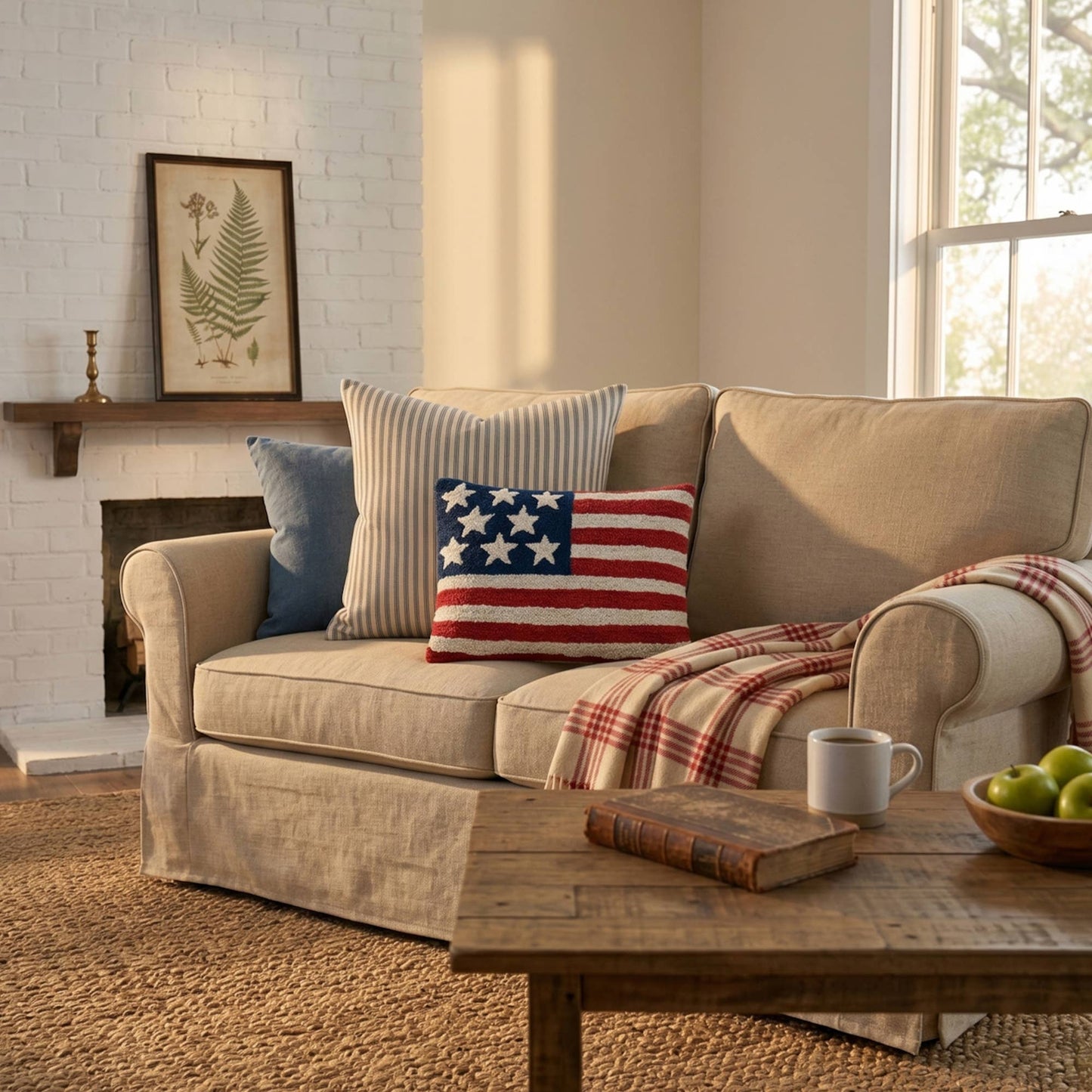 Peking Handicraft - VS Amerika Vlag haakkussen