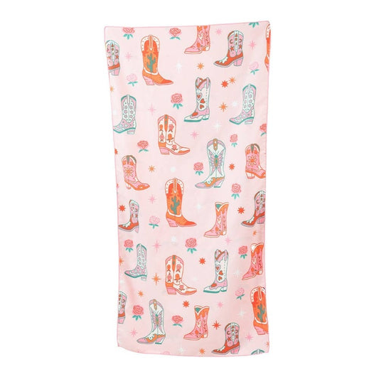 Katydid - Travel Size Towel with Boots and Flowers