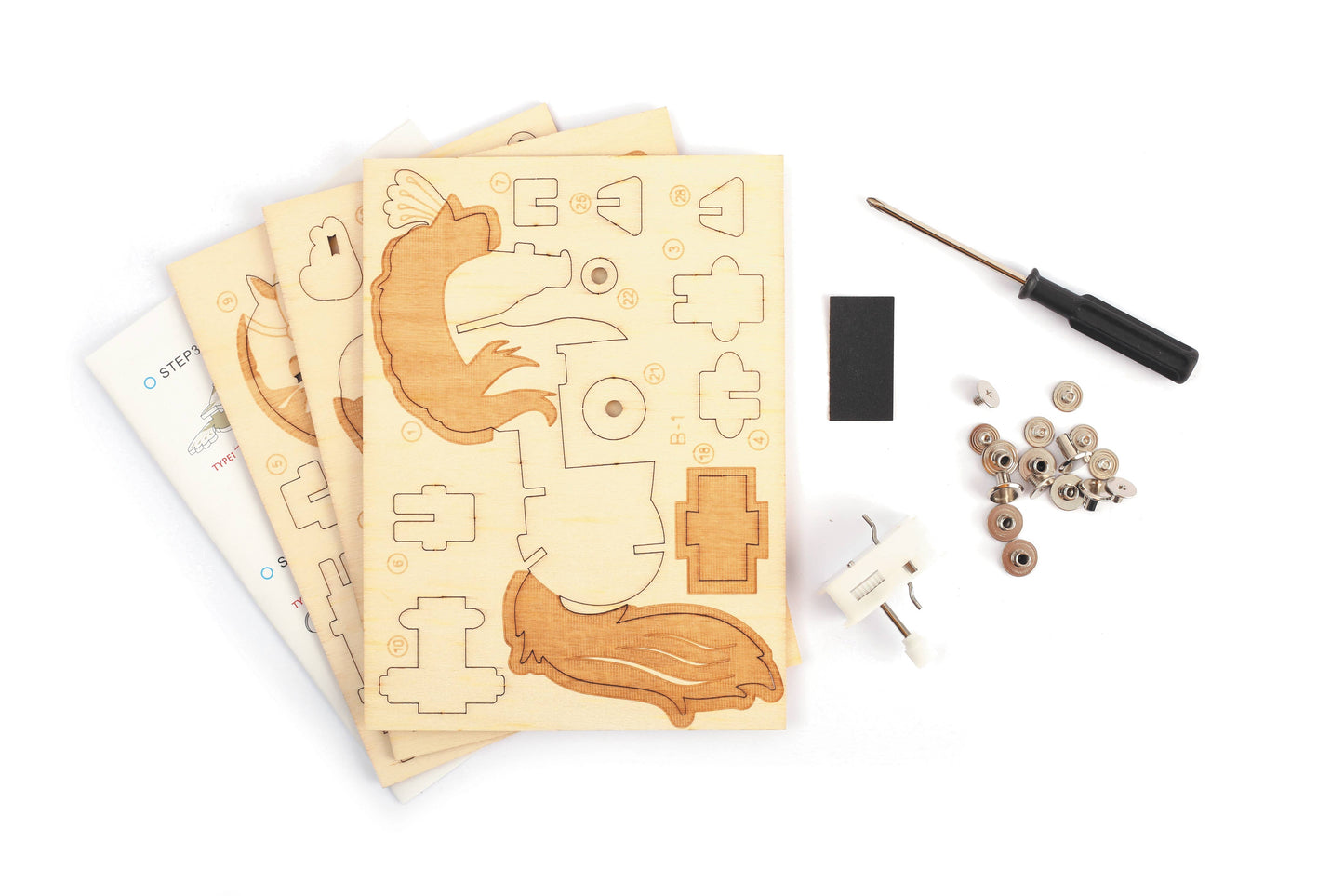 Graine Creative - 3D houten model Mechanisch paard