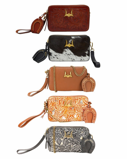 Myra Bag - Loyal West Shell Crossbody tasje cognac bruin