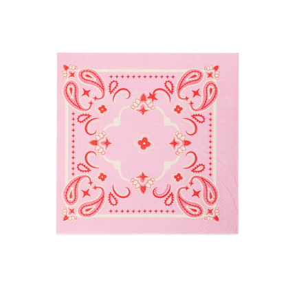 My Mind’s Eye - Bandana Western Papierservietten für Cocktails