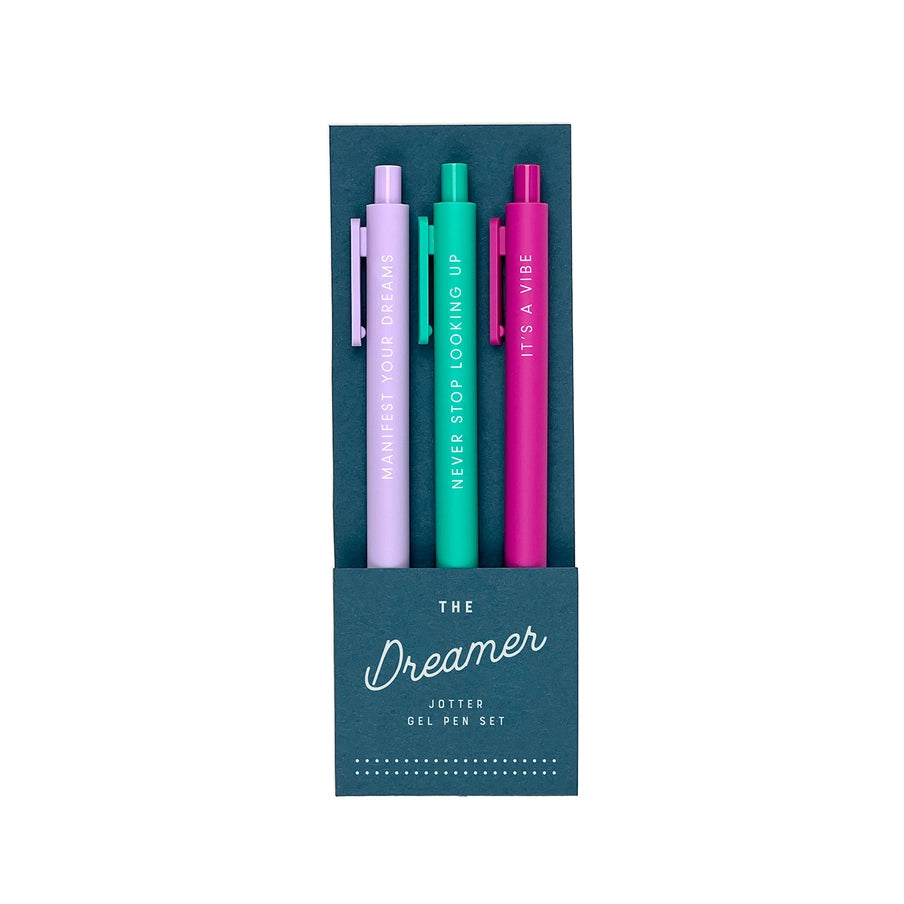 The Ruff House - Jotter gelpen set Yeehaw/ Dog/ Coffee/ Dreamer