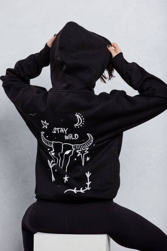 Trio Urban - Stay Wild hoodie met capuchon unisex