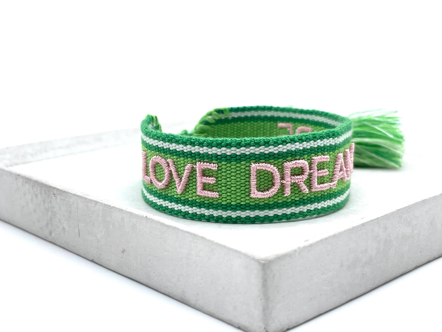 Parsley & Pepper - Bracelet Love Dream Hope vert/rose clair
