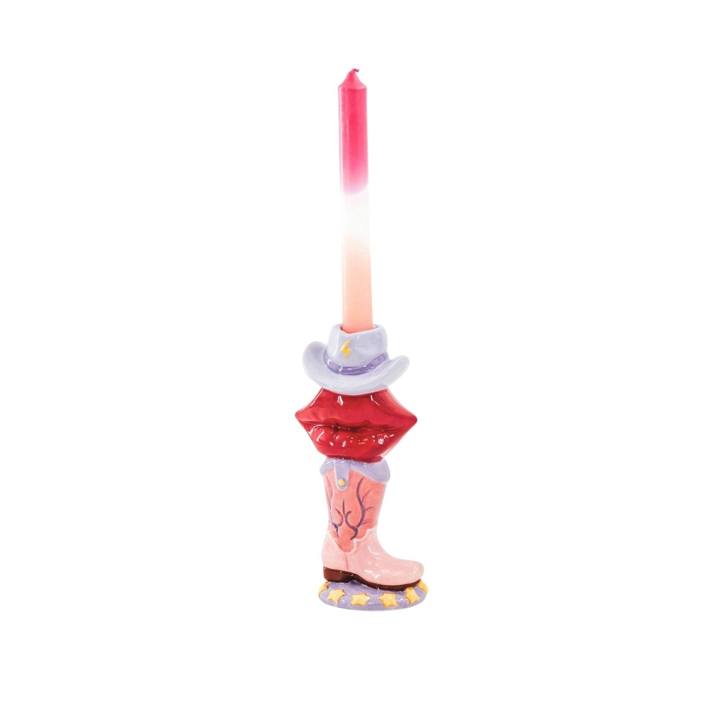 Housevitamin - Candle Holder Boot/Lip/Hat Pink/Red/Lilac