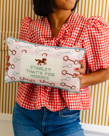 Furbish Studio - Besticktes Kissen Stable