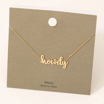 Fame - Howdy halsketting goud