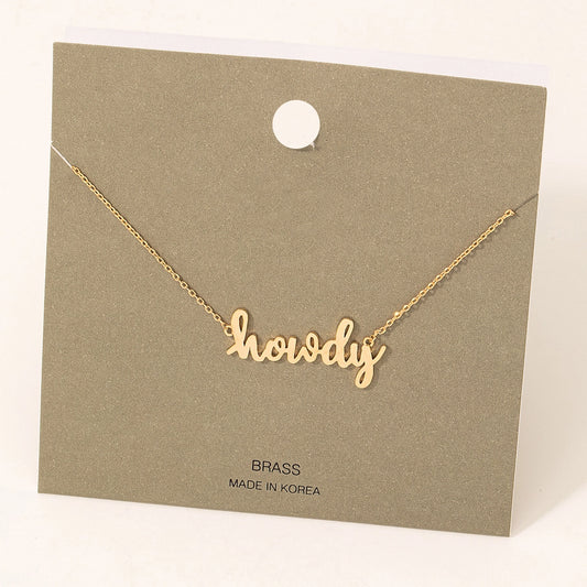 Fame - Howdy halsketting goud