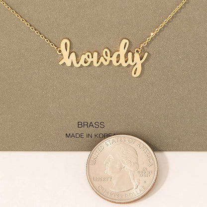Fame - Howdy halsketting goud