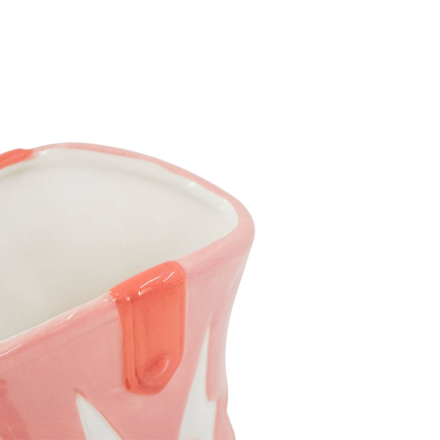 Housevitamin - Flower Vase, Boot Vase, Ceramic, Pink/Orange