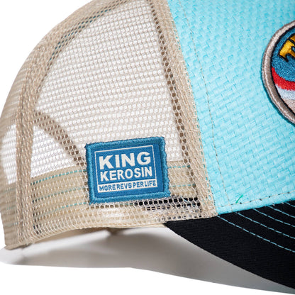 King Kerosin - Trucker-Cap Titties & Beer beige/blau