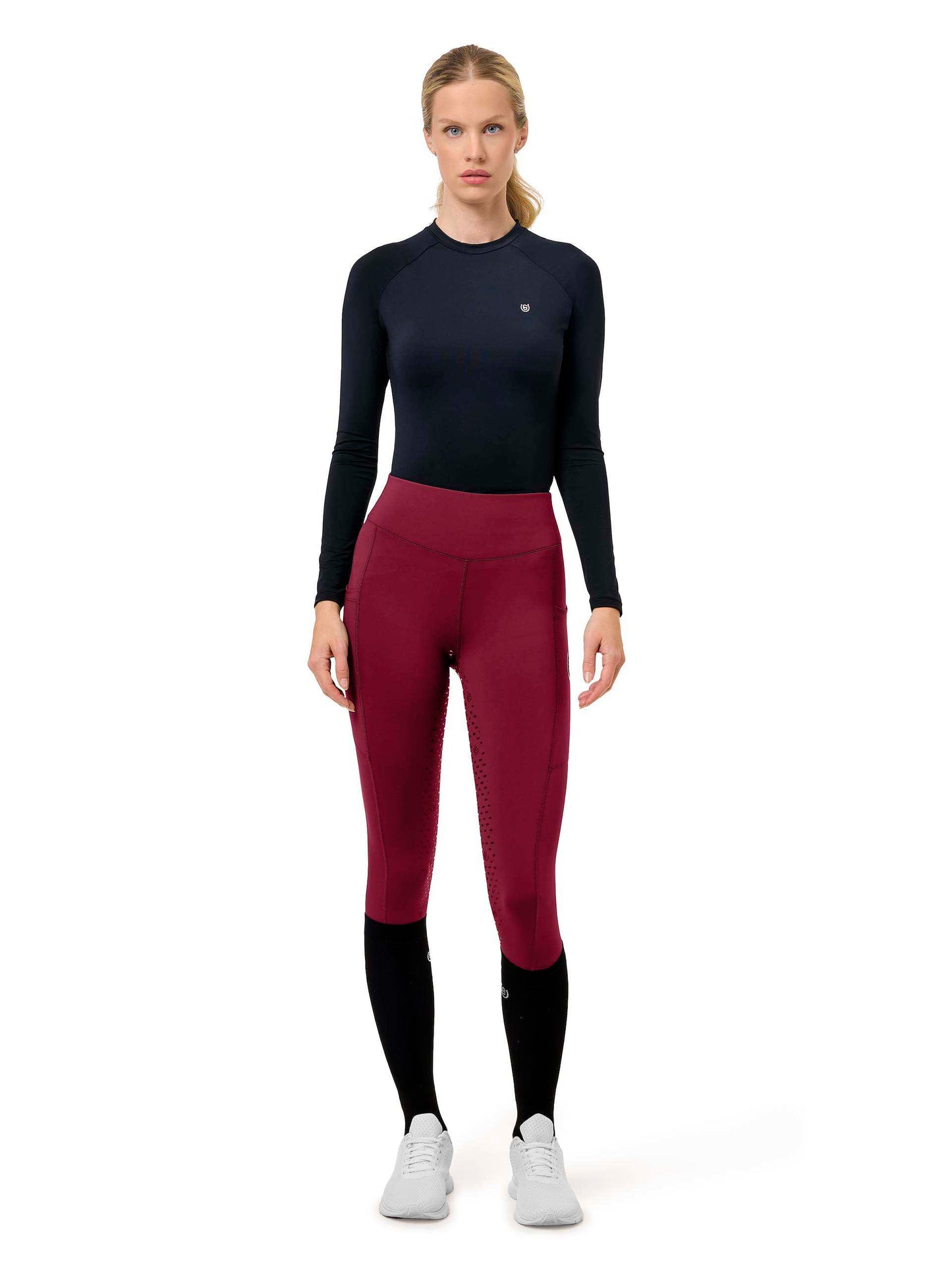 Equestrian Stockholm - FW26 Merlot - Riding Tights Movement rijlegging