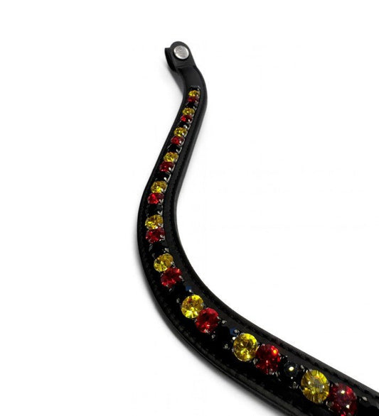 Vísolde - Frontriem Zwart Geel Rood