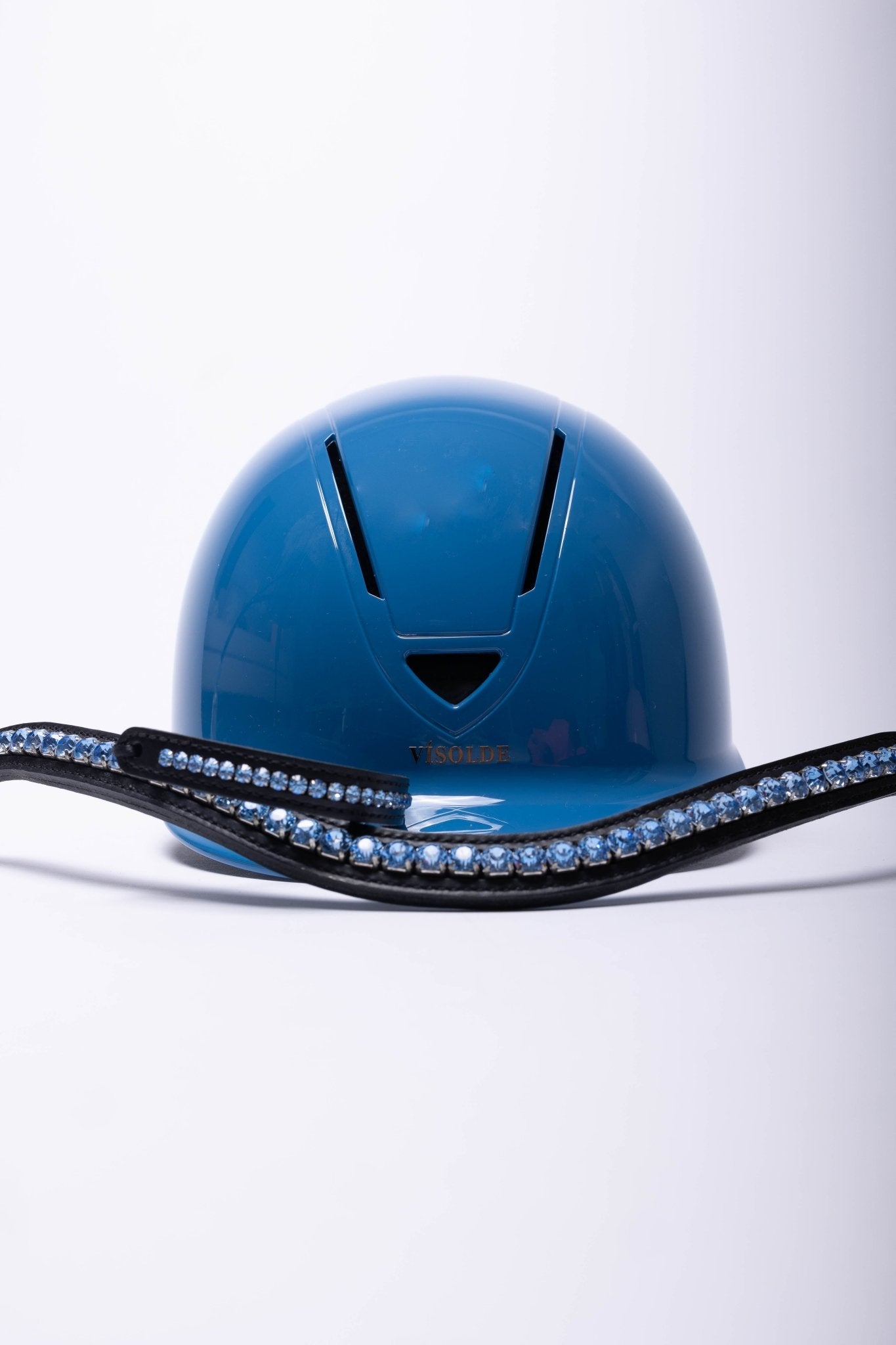 Vísolde - Schaal paardrijhelm Blauw