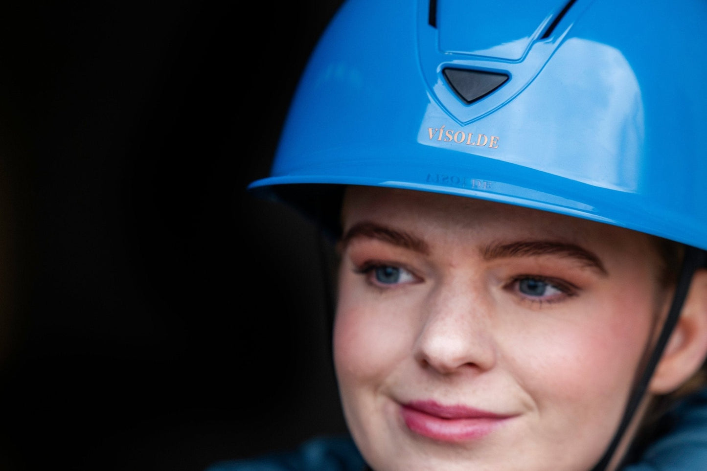 Vísolde - Schaal paardrijhelm Blauw