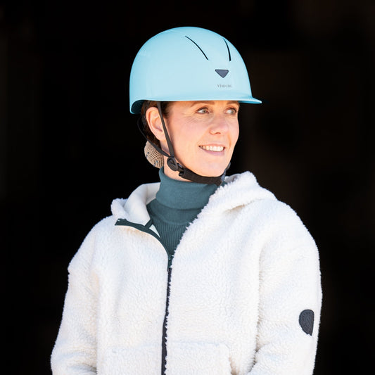 Vísolde - Schaal paardrijhelm Turquoise
