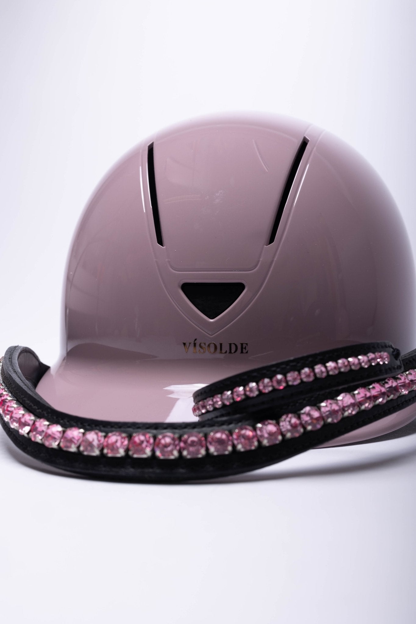 Vísolde - Schaal paardrijhelm Roségoud