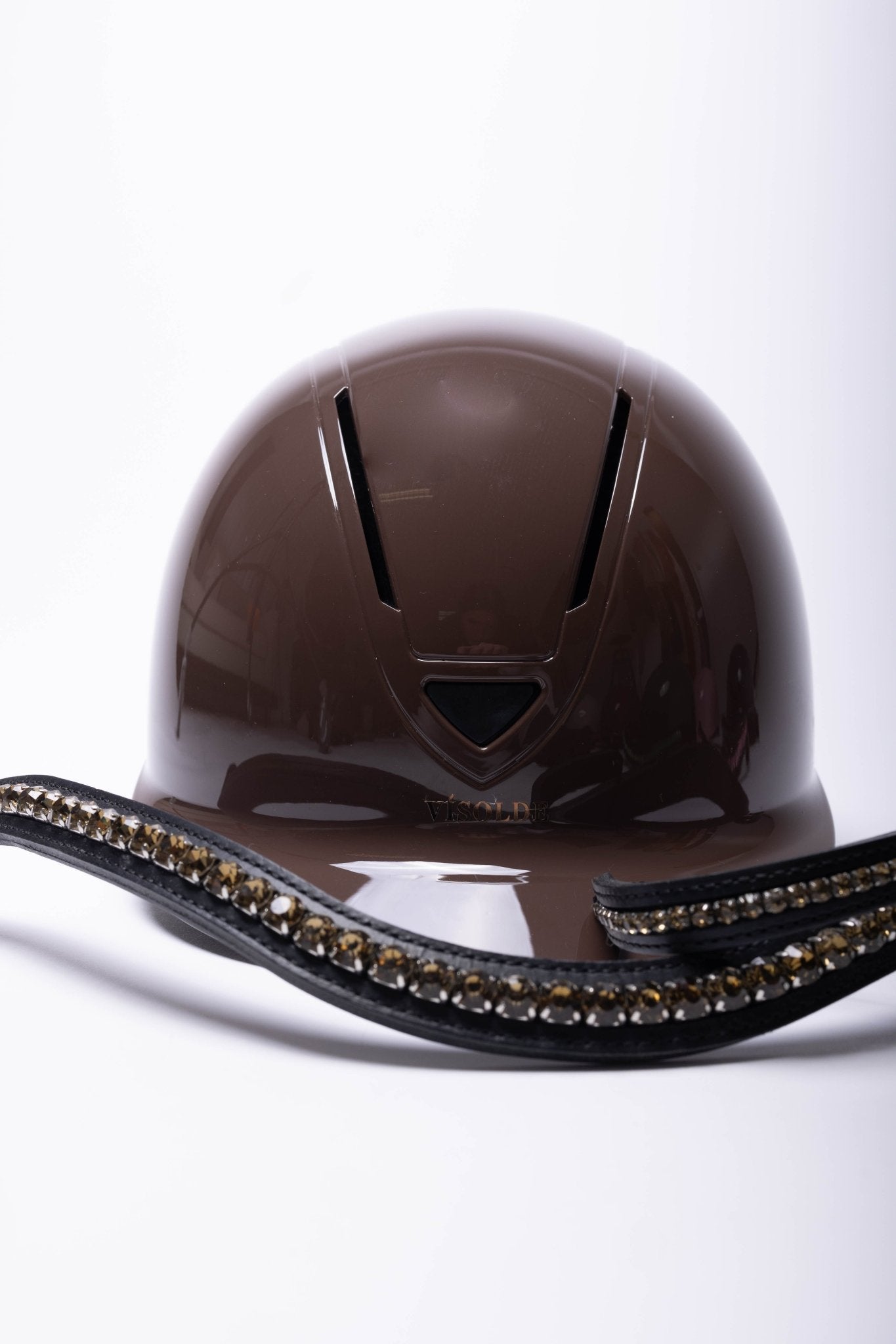 Vísolde - Schaal paardrijhelm Bruin