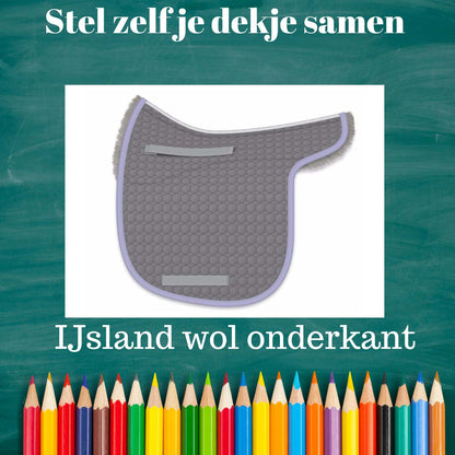 IJsland dekje met bont onder