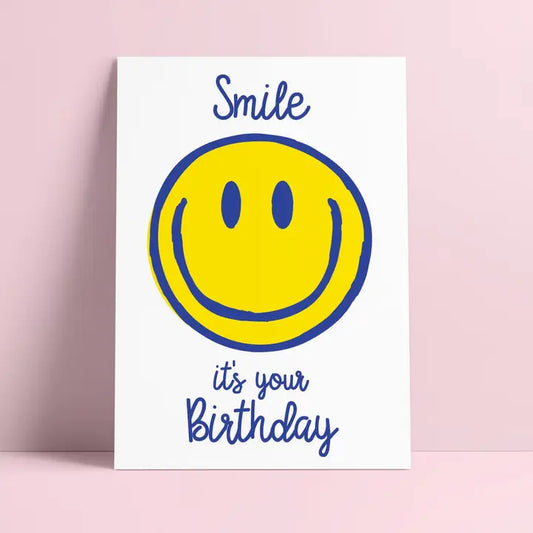 Studio Inktvis - Wenskaart Smile it's your birthday