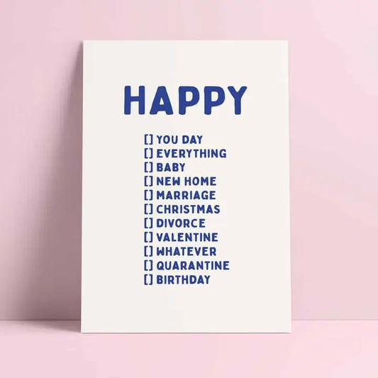 Studio Inktvis - Wenskaart Happy...